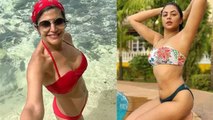 Mandira Bedi Bikini Look Vs Kavita Kaushik Bikini Look, कौनलगा ज्यादा Hot | Boldsky