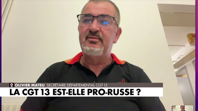 Olivier Mateu : «Je mets au défi qui que ce soit de trouver la moindre expression, qu'elle soit orale ou écrire, de mon organisation ou de moi-même, visant à soutenir Vladimir Poutine», à propos des soupçons sur la CGT 13