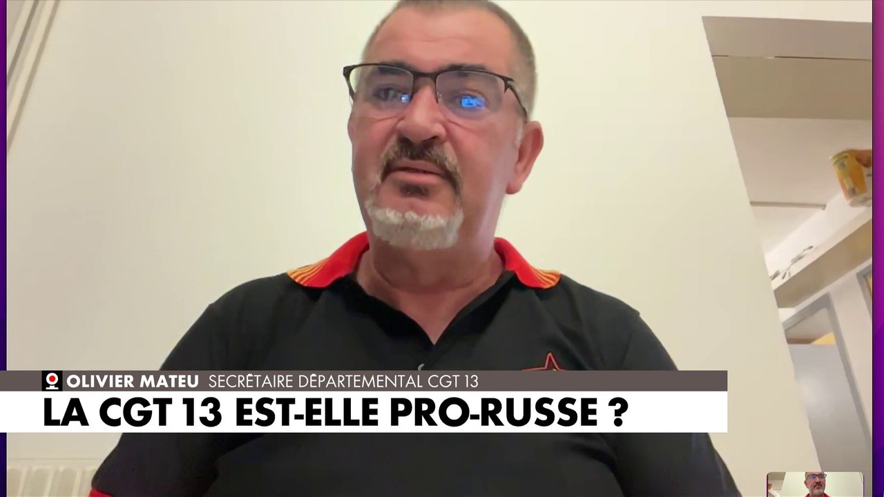 Olivier Mateu : «Je mets au défi qui que ce soit de trouver la moindre expression, qu'elle soit orale ou écrire, de mon organisation ou de moi-même, visant à soutenir Vladimir Poutine», à propos des soupçons sur la CGT 13