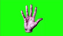 green screen hand video effect HD footage