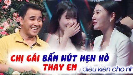 Thấy chàng trai QUÁ ƯNG Ý  Chị gái CỰC PHẨM GIÀNH BẤM NÚT hẹn hò khiến MC Quyền Linh ĐỠ KHÔNG KỊP