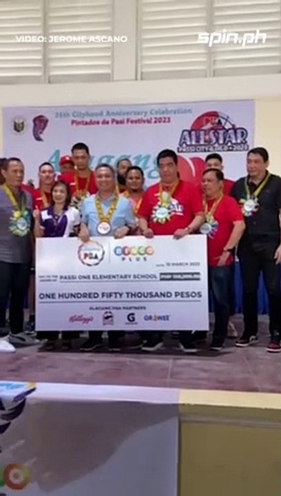 PBA donates 150k to Passi One Central School as part of its #AlagangPBA outreach program!