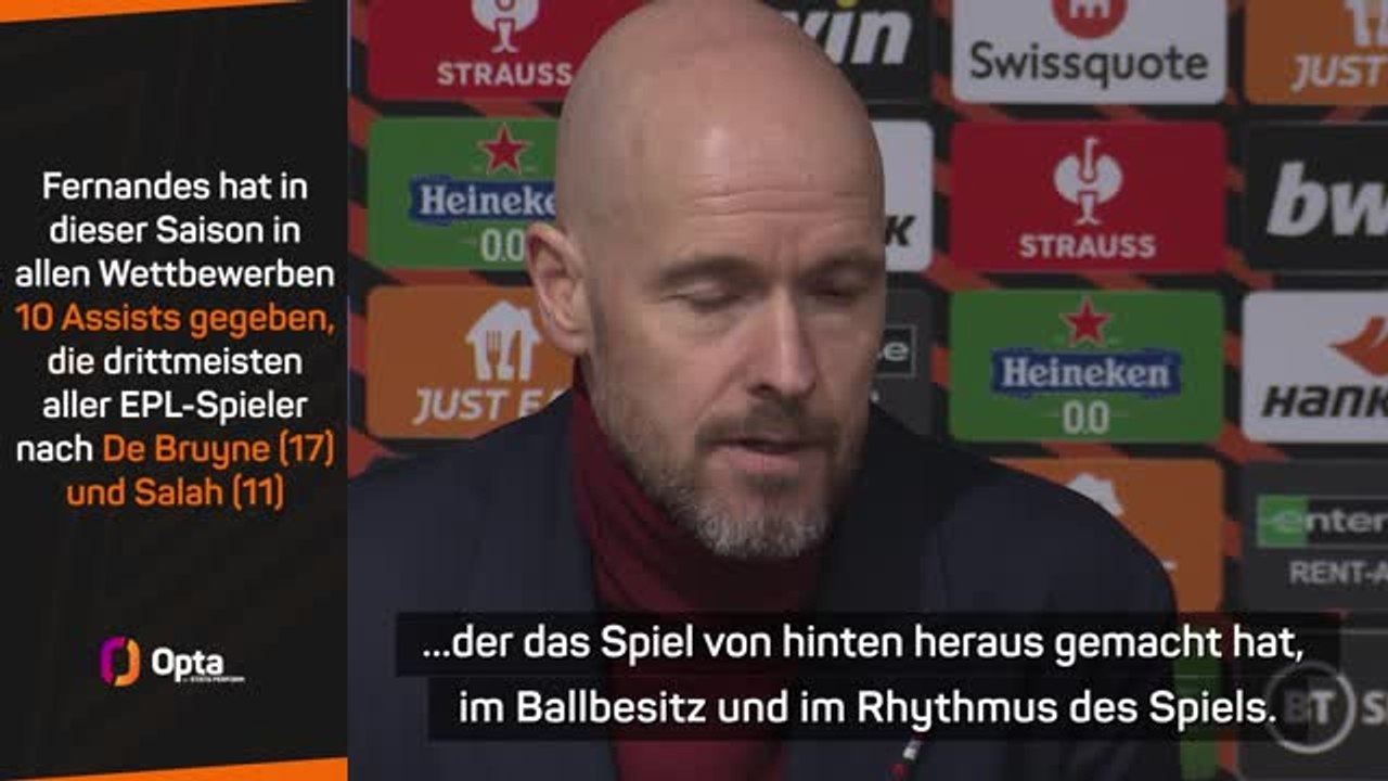 Ten Hag: Fernandes war 'der beste Spieler' am Platz