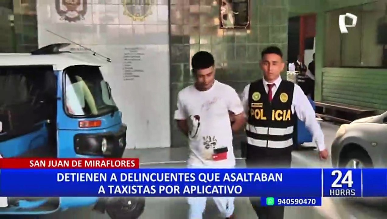 SJM: Capturan a miembros de "Las Hienas de San Juan" por robar a taxista por aplicativo