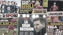 La décision de Messi sur son avenir fait trembler l’Espagne, le Barça se jette dans la bataille pour Cancelo