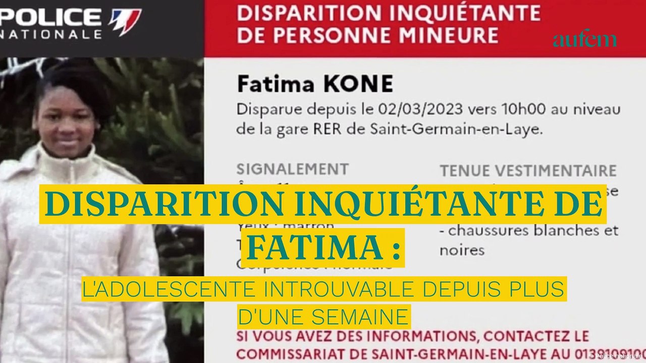 Disparition inquiétante de Fatima : l'adolescente introuvable depuis ...