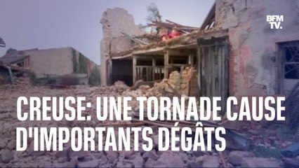 Descargar video: Creuse: un tornade provoque d'importants dégâts matériels