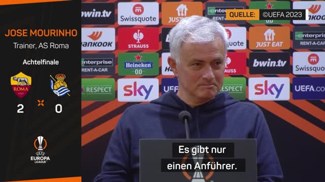 Mourinho nach sieg: "nur ein leader" bei roma