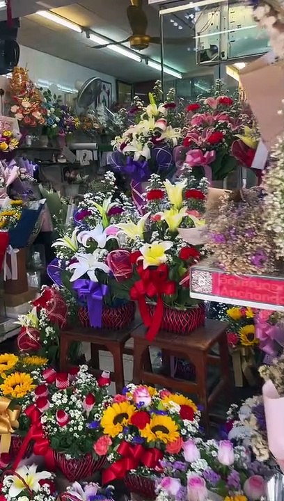 Pak Khlong Talat and Floral Cafe at Napasorn, Bangkok, Thailand