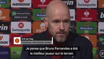 Erik ten Hag : "Bruno Fernandes a été le meilleur joueur sur le terrain"