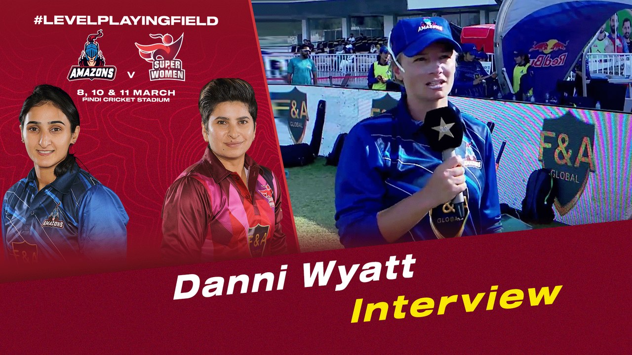 Danni Wyatt Interview | Amazons vs Super Women | Match 2 | Women's League Exhibition | PCB | MI2T