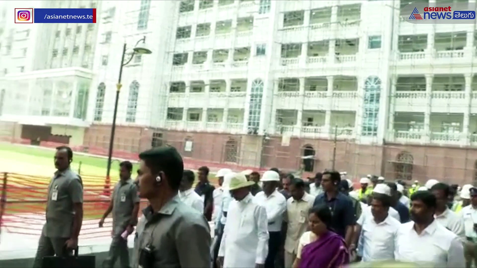 అందంగా ముస్తాబైన తెలంగాణ సచివాలయం... పరిశీలించిన సీఎం కేసీఆర్