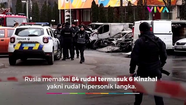 Ukraina Dibikin KO, Hujan Rudal Kinzhal Diluncurkan Perdana
