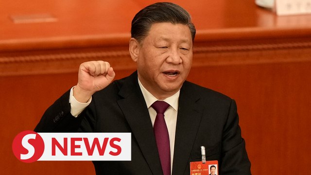 China's Xi handed historic third term as president