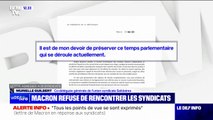 Lettre d'Emmanuel Macron aux syndicats: 