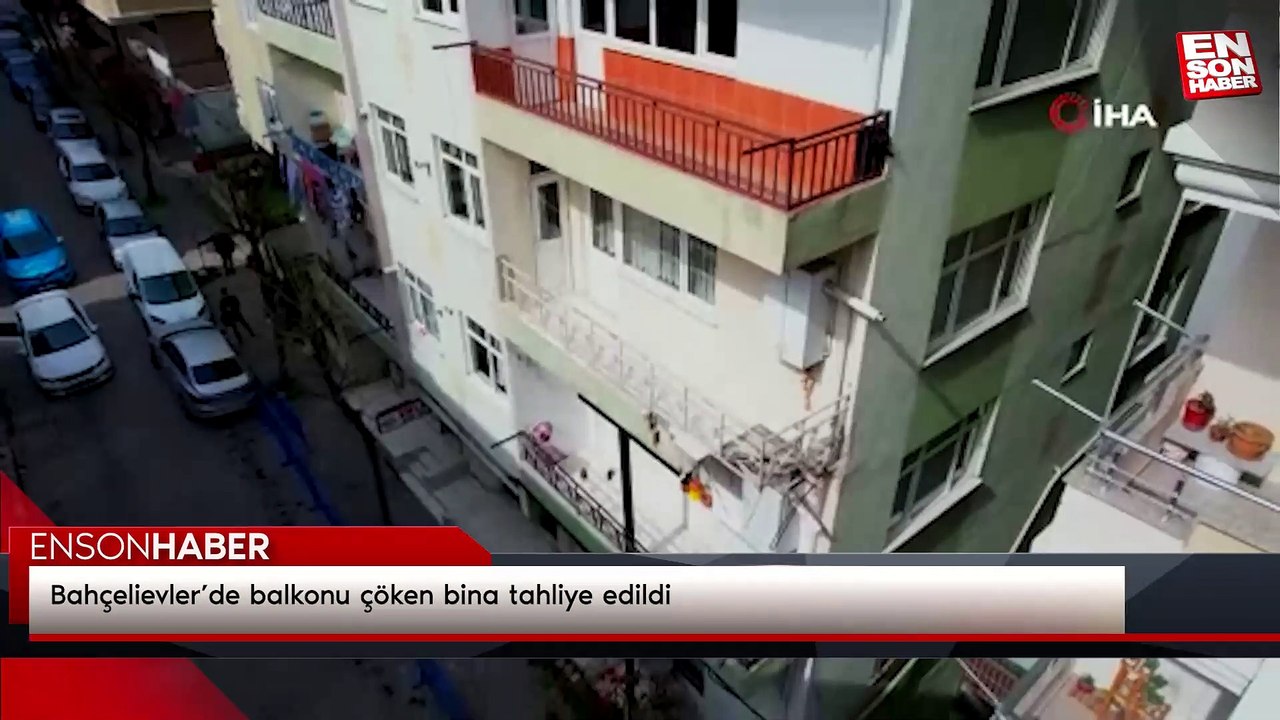 Bahçelievler’de balkonu çöken bina tahliye edildi