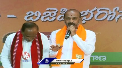 Bandi Sanjay Slams CM KCR Over Liquor Shops In Telangana | V6 News