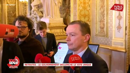 #Retraites Conférence de presse d'Olivier Dussopt après le recours au vote bloqué au Sénat