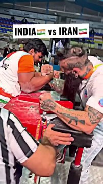 INDIA VS IRAN __ ARM WRESTLING #armwrestling #forearms AK47
