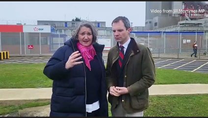 Hartlepool MP Jill Mortimer and Minister for Nuclear Andrew Bowie visit Hartlepool Power Station