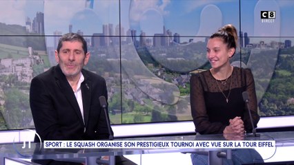 Le journal: Sport, le squash organise son prestigieux tournoi avec vu sur la tour  Eiffel