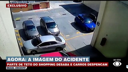 Veja o momento em que estacionamento desaba em cima de shopping de São Paulo 10/03/2023 11:49:42