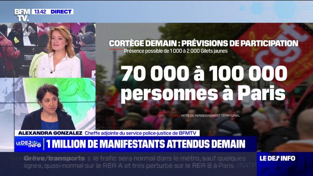 Réforme des retraites: combien de manifestants sont attendus demain sur l'ensemble du territoire ?