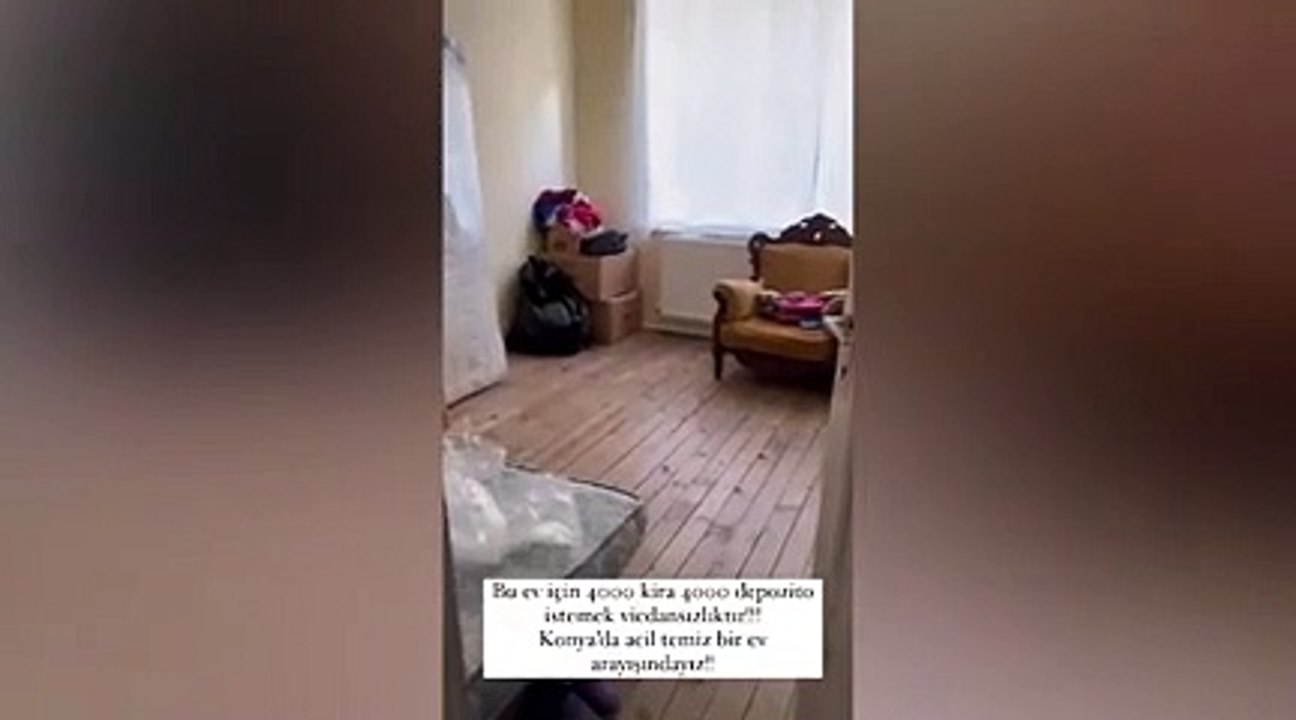 Bergüzar Korel Konya’da 4 bin TL kira istenen evi paylaşarak isyan etti! “Bu parayı istemek vicdansızlıktır”