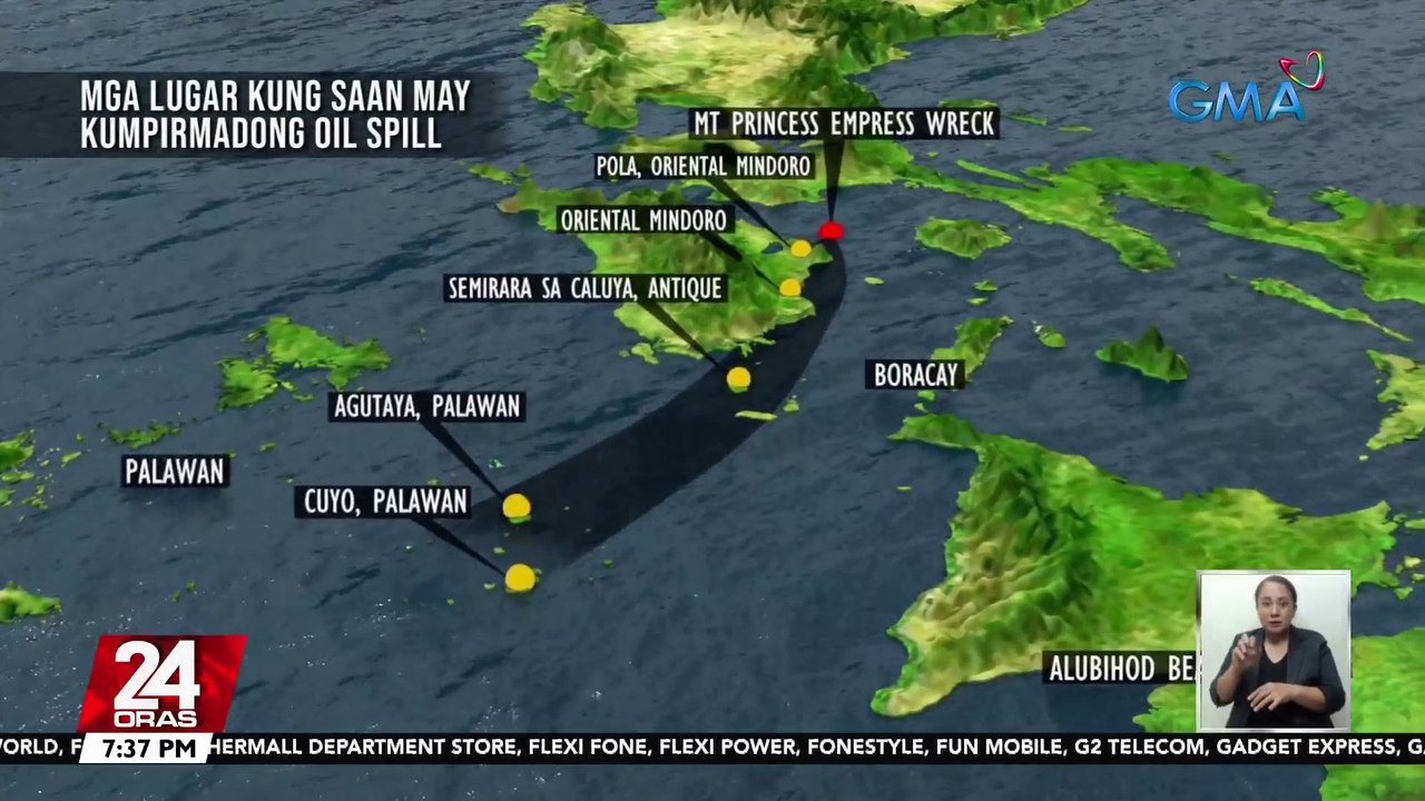 Northern Palawan, pinaghahanda na ng PCG sa posibleng pag-abot doon ng tumagas na langis| 24 Oras