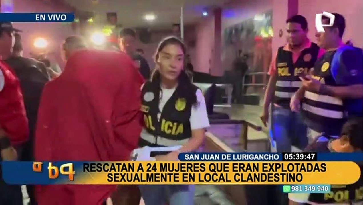 Rescatan a 24 mujeres que eran explotadas sexualmente en SJL - Vídeo ...