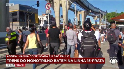 Trens do monotrilho batem na linha 15-Prata 10/03/2023 11:45:06