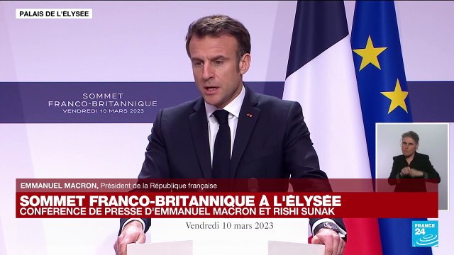 REPLAY - Conférence de presse d'Emmanuel Macron et Rishi Sunak lors du sommet franco-britannique