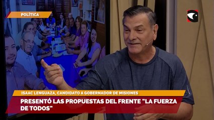 Presentó las propuestas del frente "La Fuerza de Todos"