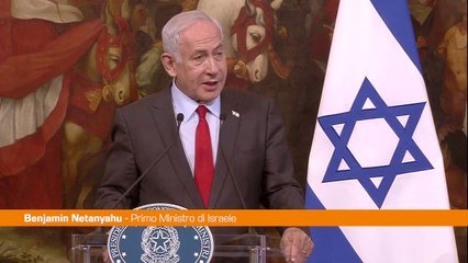 Netanyahu "Tra Italia e Israele spazio per grande collaborazione"