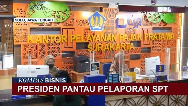 Cek Pelaporan SPT di Kantor Pajak Pratama Kota Solo, Jokowi: Saya Sendiri Juga Sudah Lapor