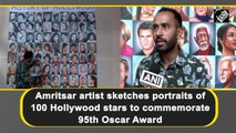 Artist sketches 100 Hollywood stars to mark Oscars