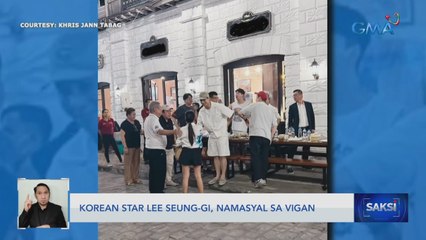 Korean star Lee Seung-gi, namasyal sa Vigan | Saksi