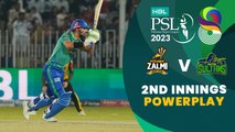 2nd Innings Powerplay | Peshawar Zalmi vs Multan Sultans | Match 27 | HBL PSL 8 | MI2T