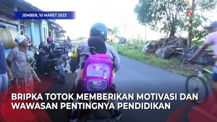 Polisi Bujuk Anak yang Tak Mau Sekolah, Gara-gara Diejek Sepatunya Jelek