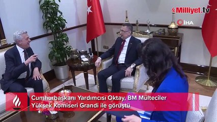Cumhurbaşkanı Yardımcısı Oktay, BM Mülteciler Yüksek Komiseri Grandi ile görüştü