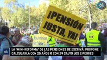 La ‘mini-reforma’ de las pensiones de Escrivá: propone calcularla con 25 años o con 29 salvo los 2 peores