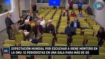 Expectación mundial por escuchar a Irene Montero en la ONU: 12 periodistas en una sala para más de 50