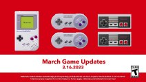 Juegos de Game Boy, NES y SNES para Nintendo Switch Online en marzo