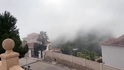 Vídeo de los estratos marinos entrando en Xàbia, publicado por Climatología UA.