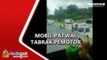 Viral! Mobil Patwal dalam Rombongan Pejabat Tabrak Motor di Jalinsum Medan