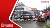 Hujan Deras, Jalan Komodor Laut Yos Sudarso Medan Terendam Banjir