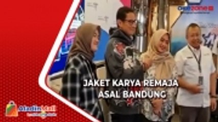 下载视频: Sandiaga Uno Pakai Jaket Karya Callista Aldenia, Remaja Bandung Pencipta Kostum Billie Ellish