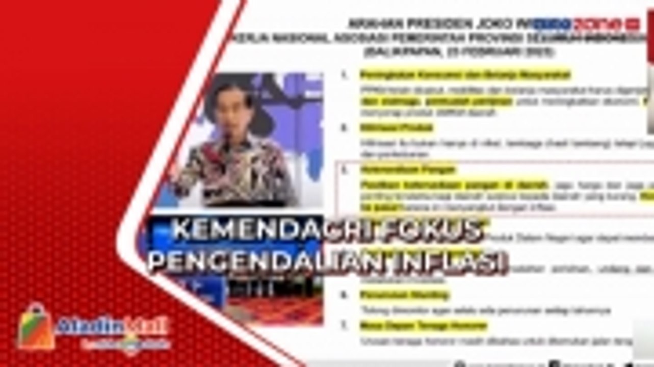 Kemendagri Fokus Pengendalian Inflasi
