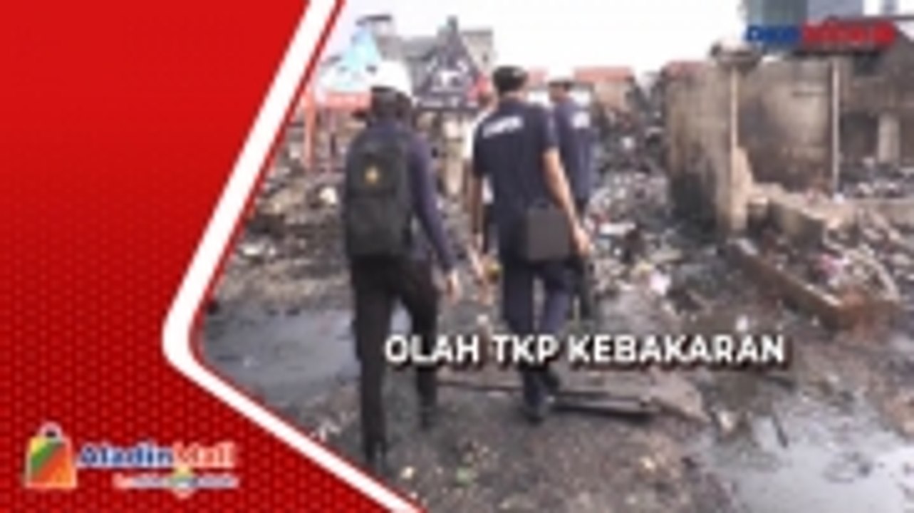 Olah TKP Kebakaran di Abdul Muis, Puslabfor Baw...