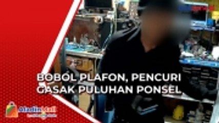 Tải video: Bobol Plafon, Pencuri Gasak Puluhan Ponsel dalam Toko Servis di Tangerang